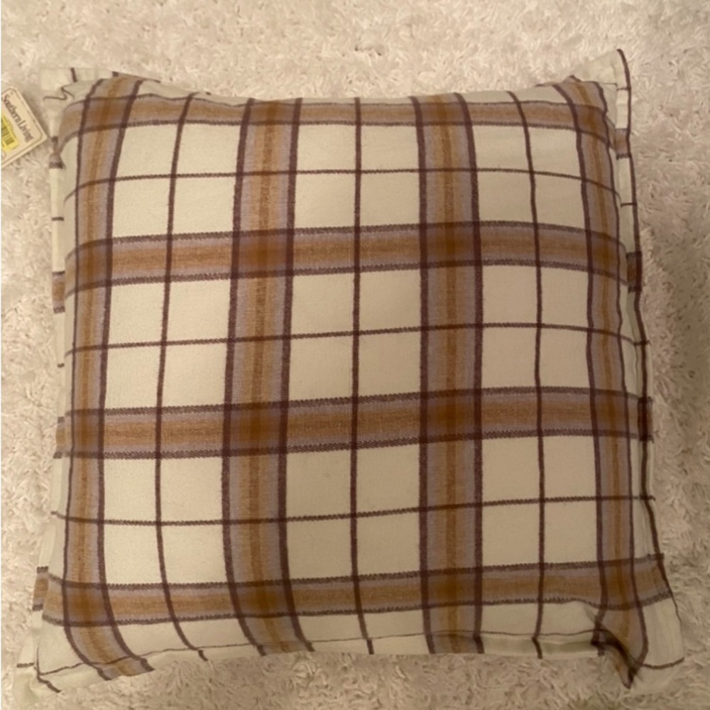 NWT- Southern Living Cotton Flannel down pillow. Two available